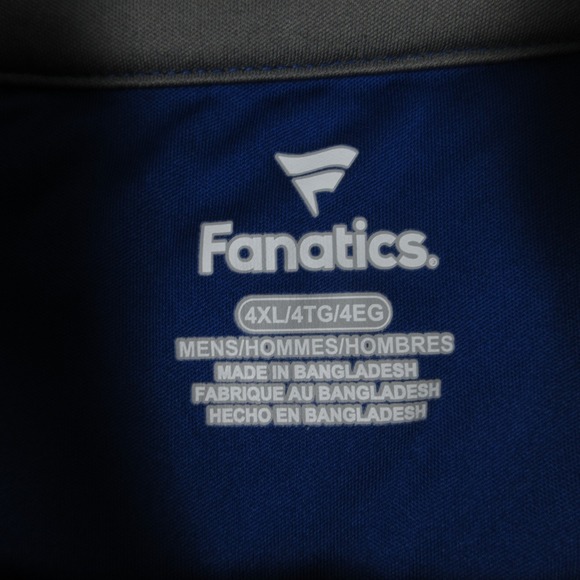 New York Mets Sweater Mens 4XL Blue 1/4 Zip Pullover Lightweight Fanatics Golf - Picture 3 of 7